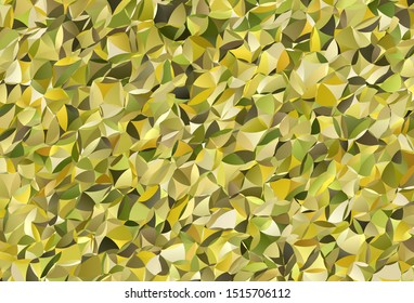 Light Green, Yellow vector polygon abstract backdrop. Creative geometric illustration in Origami style with gradient. Template for cell phone's backgrounds.