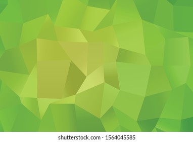 Light Green, Yellow vector polygon abstract background. Colorful abstract illustration with gradient. Elegant pattern for a brand book.