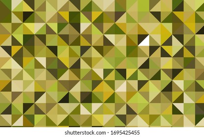 Light Green, Yellow vector polygon abstract template. Modern geometrical abstract illustration with gradient. The elegant pattern can be used as part of a brand book.