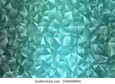 Hellgrüner, gelber Vektorpolygon abstrakter Hintergrund. Dreieckige geometrische Probe mit Farbverlauf.  Neuer Stil für Ihr Business-Design.