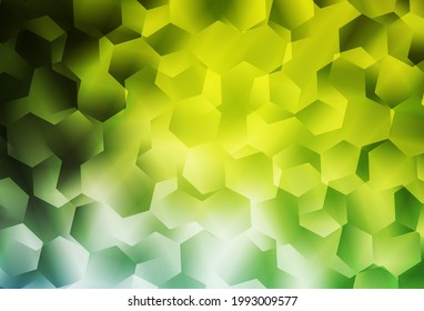 Light Green, Yellow vector polygon abstract layout. Elegant bright polygonal illustration with gradient. Completely new template for your banner.