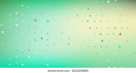 Light Green, Yellow vector polygon abstract layout. Modern abstract illustration with triangles.