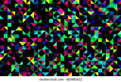 Light Green, Yellow vector polygon abstract pattern. Shining colored illustration in a brand-new style. A completely new design for your business.