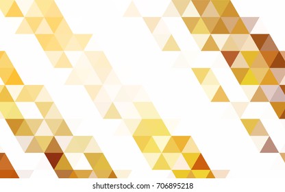 Light Green, Yellow vector polygon abstract pattern. Shining illustration, which consist of triangles. Brand-new design for your business.