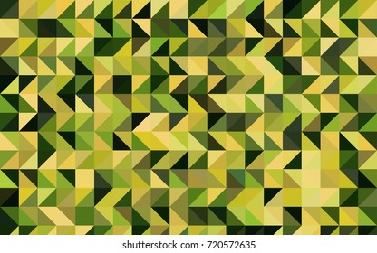 Light Green, Yellow vector polygon abstract template. An elegant bright illustration with gradient. Brand-new style for your business design.