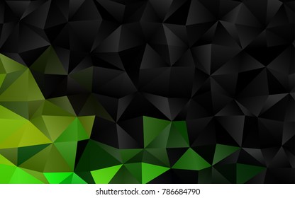 Light Green, Yellow vector polygon abstract background. Colorful illustration in abstract style with gradient. The elegant pattern can be used as part of a brand book.
