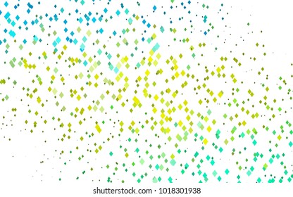 Light Green, Yellow vector polygonal illustration, which consist of rectangles. Rectangular pattern for your business design. Geometric background in Origami style with gradient. 