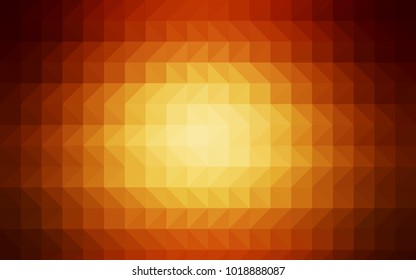 Light Green, Yellow vector polygonal pattern. An elegant bright illustration with gradient. Triangular pattern for your business design.