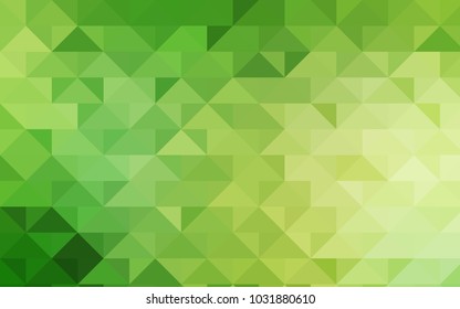 Light Green, Yellow vector polygonal pattern. Creative illustration in halftone style with gradient. Brand-new design for your business.