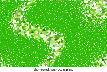 Light Green, Yellow vector polygonal illustration consisting of rectangles. Rectangular design for your business. Creative geometric background in origami style with gradient.