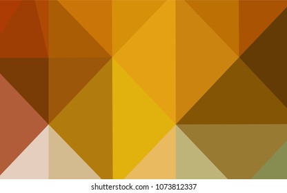 Light Green, Yellow vector polygonal pattern. Triangular geometric sample with gradient.  Triangular pattern for your business design.