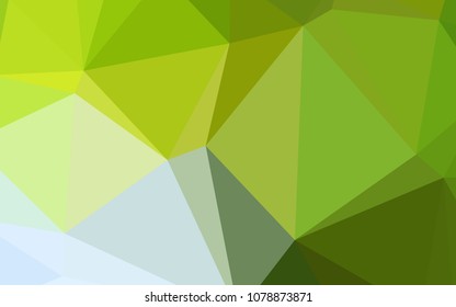 Light Green, Yellow vector polygonal background. Colorful illustration in polygonal style with gradient. That new template can be used for your brand book.
