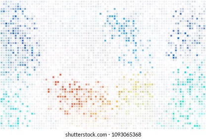 Light Green, Yellow vector polygonal illustration, which consist of rectangles. Rectangular pattern for your business design. Geometric background in Origami style with gradient. 
