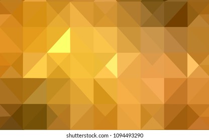 Light Green, Yellow vector polygonal template. Colorful abstract illustration with triangles. Brand new design for your business.