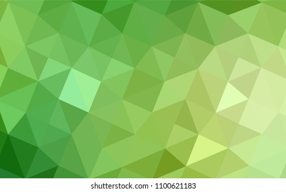 Light Green, Yellow vector polygonal background. Colorful illustration in polygonal style with gradient. The template for cell phone's backgrounds.