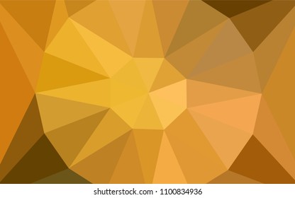 Light Green, Yellow vector polygonal pattern with a diamond. Triangular geometric sample with gradient.  Textured pattern for your backgrounds.