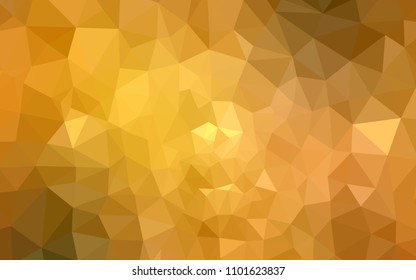 Light Green, Yellow vector polygonal template. Shining colorful illustration with triangles. Completely new template for your banner.