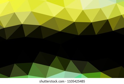 Light Green, Yellow vector polygonal polygonal. Shining colored illustration in a Brand new style. A completely new design for your business.