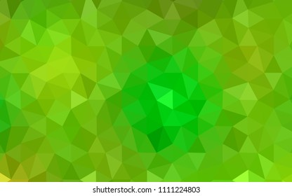 Light Green, Yellow vector polygonal background. Elegant bright polygonal illustration with gradient. A completely new design for your leaflet.