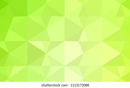 Light Green, Yellow vector polygonal background. Shining colorful illustration with triangles. New template for your brand book.