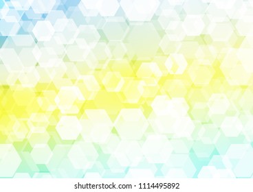 Light Green, Yellow vector polygonal background. Glitter abstract illustration with an elegant design. Brand new design for your business.