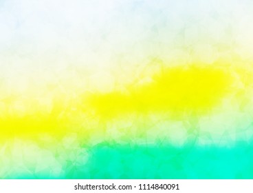 Light Green, Yellow vector polygonal background. Shining colored illustration in a Brand new style. The best hexagonal design for your business.