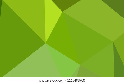 Light Green, Yellow vector polygonal background. A sample with polygonal shapes. Polygonal design for your web site.