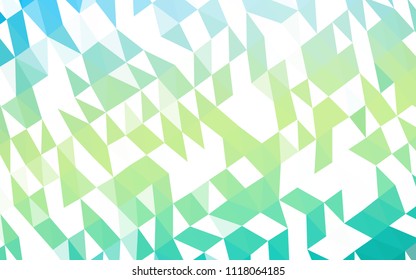Light Green, Yellow vector polygonal pattern. Colorful abstract illustration with gradient. Brand new design for your business.