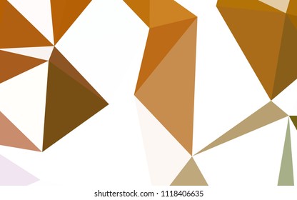 Light Green, Yellow vector polygonal pattern. Triangular geometric sample with gradient.  A new texture for your web site.