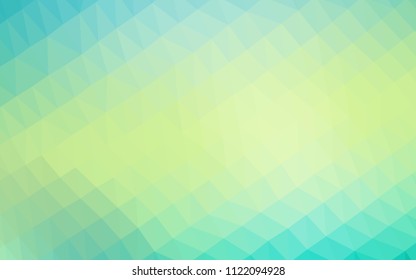 Light Green, Yellow vector polygonal background. Colorful illustration in abstract style with gradient. Brand new style for your business design.