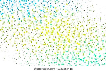 Light Green, Yellow vector polygonal illustration, which consist of rectangles. Rectangular pattern for your business design. Geometric background in Origami style with gradient. 