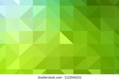 Light Green, Yellow vector polygonal pattern. Elegant bright polygonal illustration with gradient. Pattern for a brand book's backdrop.