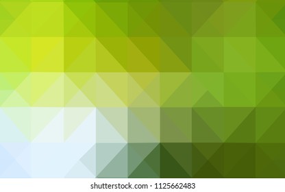 Light Green, Yellow vector polygonal pattern. Polygonal abstract illustration with gradient. Brand new design for your business.