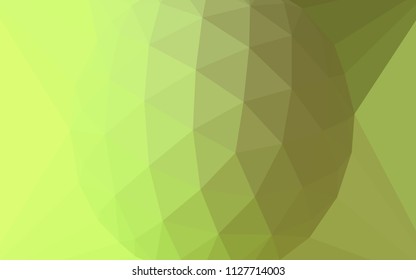 Light Green, Yellow vector polygonal pattern with a diamond. Colorful abstract illustration with triangles. Polygonal design for your web site.