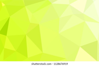 Light Green, Yellow vector polygonal pattern. Colorful illustration in polygonal style with gradient. Brand new design for your business.