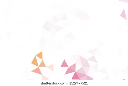 Light Green, Yellow vector polygonal pattern. Triangular geometric sample with gradient.  A new texture for your web site.