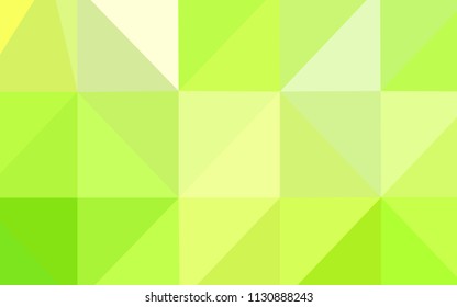 Light Green, Yellow vector polygonal background. Colorful illustration in abstract style with gradient. That new template can be used for your brand book.