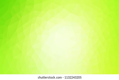 Light Green, Yellow vector polygonal pattern. Colorful illustration in abstract style with triangles. Polygonal design for your web site.