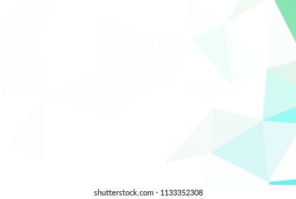 Light Green, Yellow vector polygonal pattern. Colorful abstract illustration with triangles. Triangular pattern for your design.
