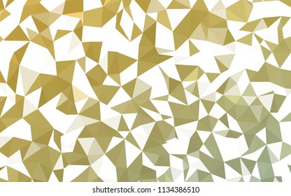 Light Green, Yellow vector polygonal template. Geometric illustration in Origami style with gradient.  A new texture for your web site.