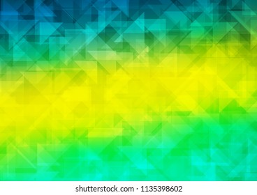Light Green, Yellow vector polygonal polygonal. Creative geometric illustration in Origami style with gradient. Brand new design for your business.