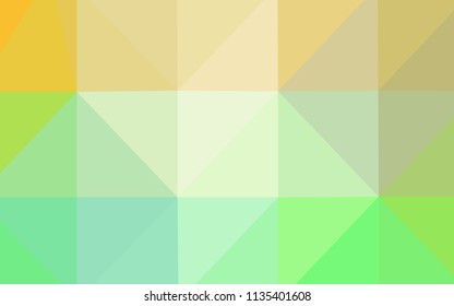 Light Green, Yellow vector polygonal template. Colorful abstract illustration with gradient. Brand-new style for your business design.