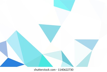 Light Green, Yellow vector polygonal background. Shining colorful illustration with triangles. Completely new template for your banner.
