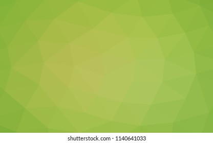 Light Green, Yellow vector polygonal polygonal. An elegant bright illustration with gradient. The elegant pattern can be used as part of a brand book.