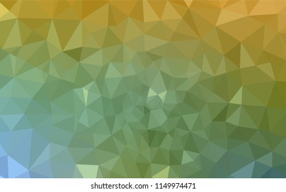 Light Green, Yellow vector polygonal template. Elegant bright polygonal illustration with gradient. A completely new design for your leaflet.
