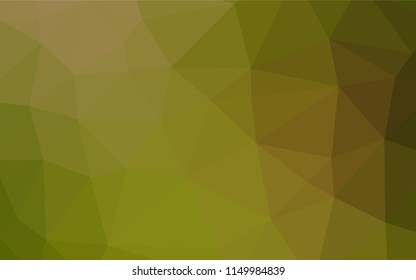 Light Green, Yellow vector polygonal background. An elegant bright illustration with gradient. Brand new design for your business.