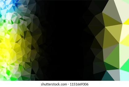 Light Green, Yellow vector polygonal pattern. Colorful illustration in abstract style with gradient. The template can be used as a background for cell phones.