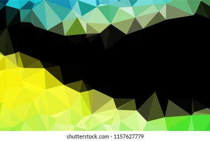 Light Green, Yellow vector polygonal template. Brand new colored illustration in blurry style with gradient. A completely new template for your business design.