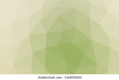 Light Green, Yellow vector polygonal template. A sample with polygonal shapes. The elegant pattern can be used as part of a brand book.