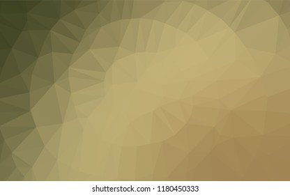 Light Green, Yellow vector polygonal background. A sample with polygonal shapes. The textured pattern can be used for background.